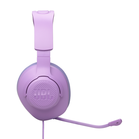 JBL Quantum 100M2 - Purple - Wired over-ear gaming headset with detachable mic and mute option - Right